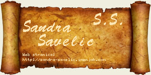 Sandra Savelić vizit kartica